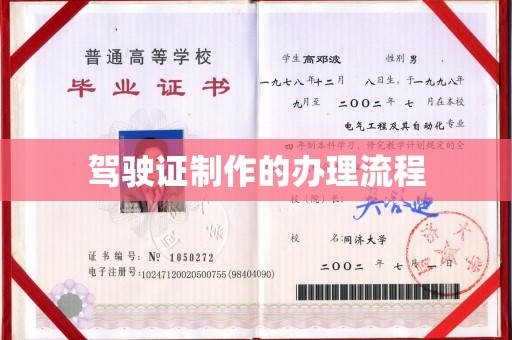 琼海驾驶证制作的办理流程