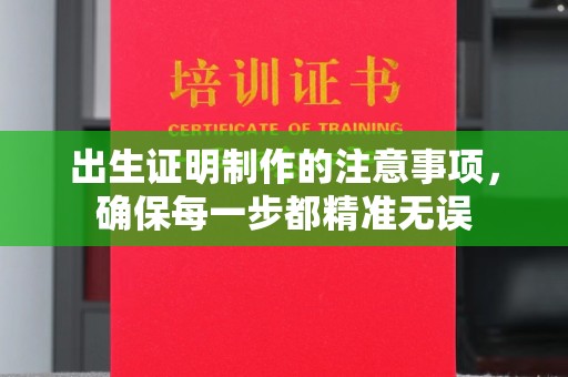 琼海出生证明制作的注意事项，确保每一步都精准无误