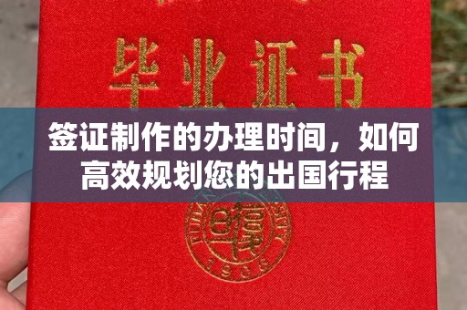 琼海签证制作的办理时间，如何高效规划您的出国行程