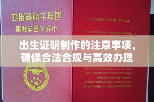 琼海出生证明制作的注意事项，确保合法合规与高效办理