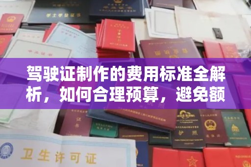 琼海驾驶证制作的费用标准全解析，如何合理预算，避免额外支出